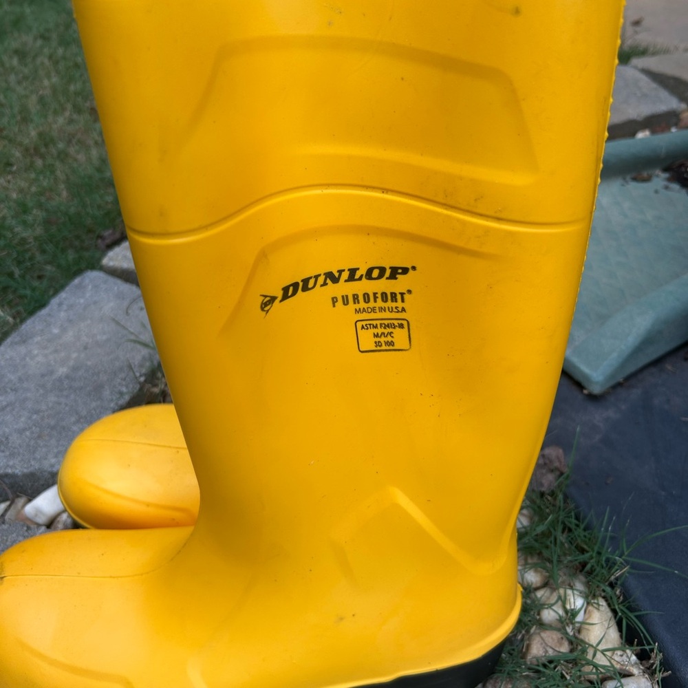 Dunlop purofort Men's Durable Yellow Boots